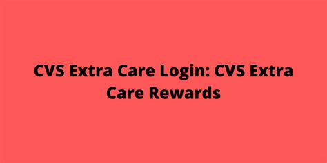 Cvs extra care login - Not combinable with other offers. 20% discount is not valid on other CVS brands such as CVS Pharmacy, Beauty 360®, CVS, Gold Emblem® or Gold Emblem abound®. CVS reserves the right to apply the 20% discounts to qualifying items in any order within the transaction. For in-store use only.